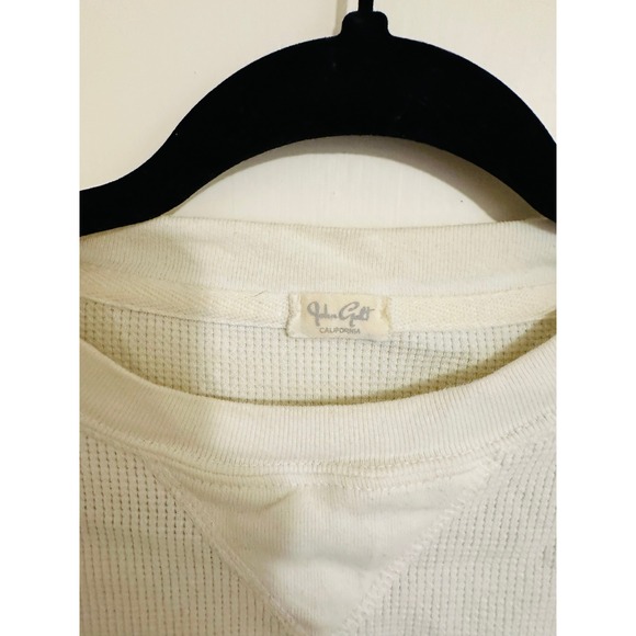 Brandy Melville White Waffle Knit Lizard Cowboy Graphic Long Sleeve Top - Picture 3 of 4